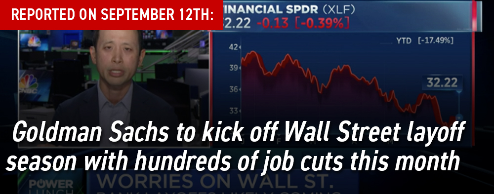 Goldman Sachs to kick off Wall Street layoff season with hundreds of job cuts this month
